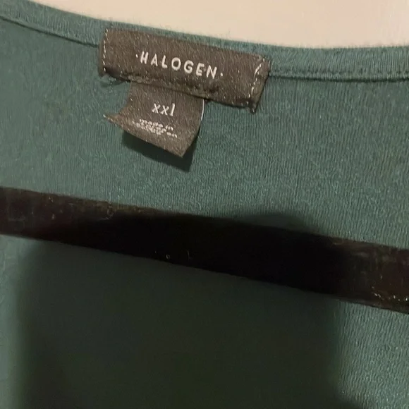 Halogen women’s dark teal ruched tunic length blouse XXL​ - Picture 2 of 4